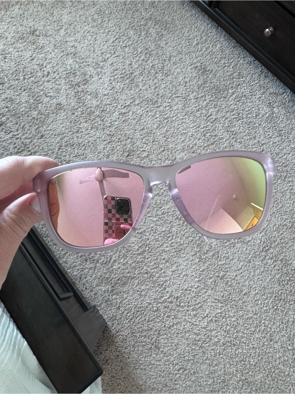 Women’s Pink Mirrored Sunglasses